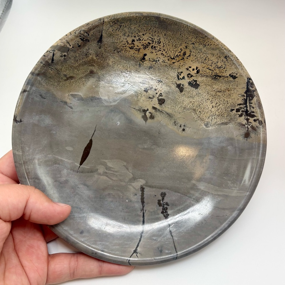 Picture Jasper Decorative Plate (round)